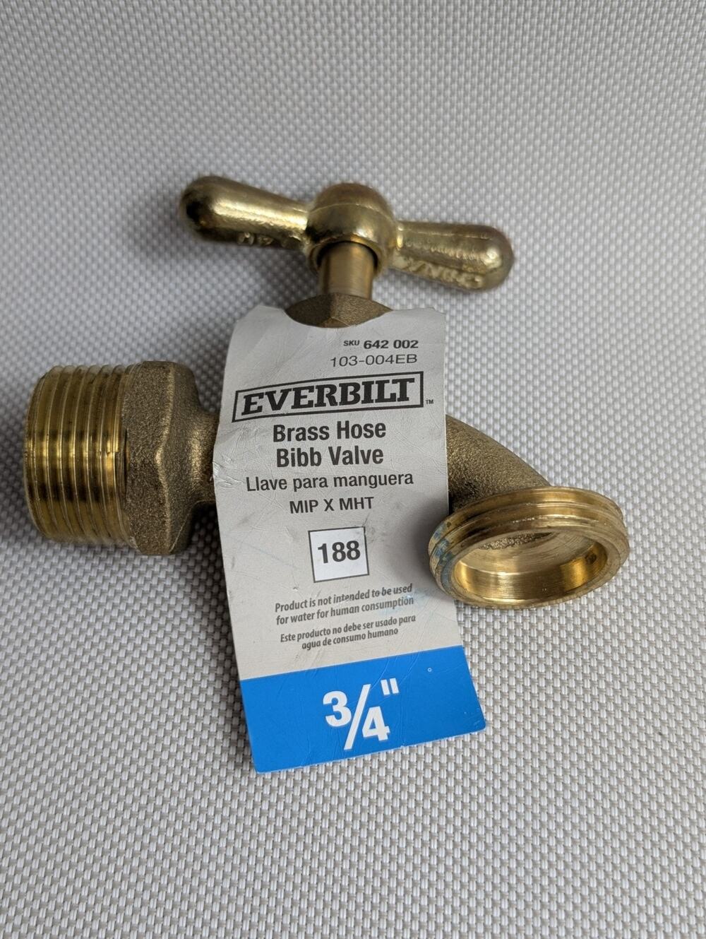 Everbilt 3/4 in. Brass Male Hose Bibb New